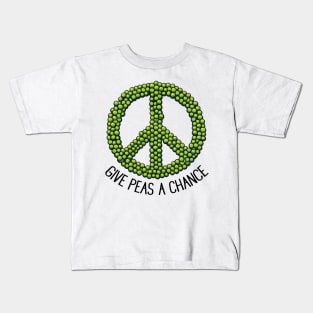 Give Peas A Chance Kids T-Shirt